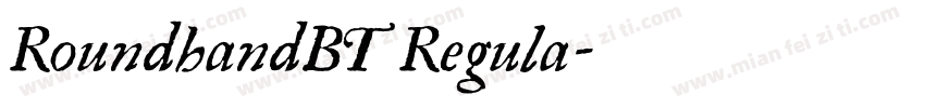 RoundhandBT Regula字体转换
